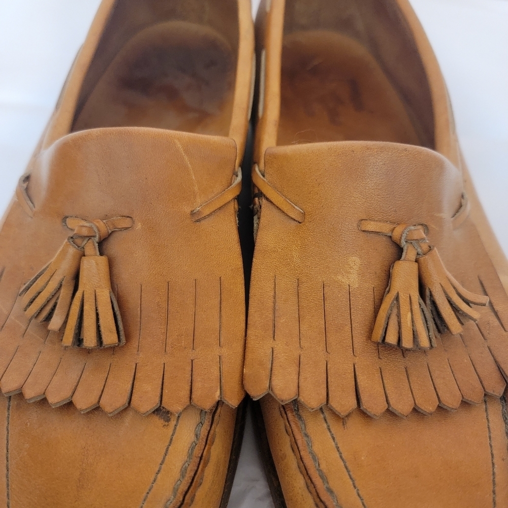 Genuine VTG Handsewn Leather Mens SAS Dress Shoes Size 10.5 - Picture 5 of 13
